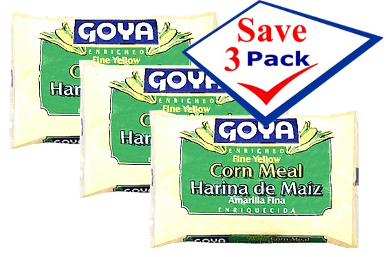 Goya harina de maiz Amarillo Fina 12 oz Pack of 3